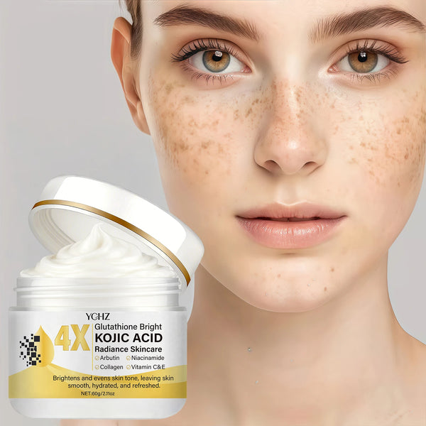 Kojic Acid Face Cream, Evens Out Skin Tone, Eliminates Dark Spots and Dullness - Non-Greasy, Suitable for Both Men and Women - Whitening and Moisturizing Cream, for Day and Night Use